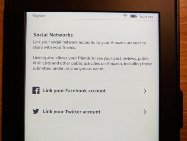 A Kindle Paperwhite 06 Paperwhite Csatlakozás a közösségi hálózatokhoz