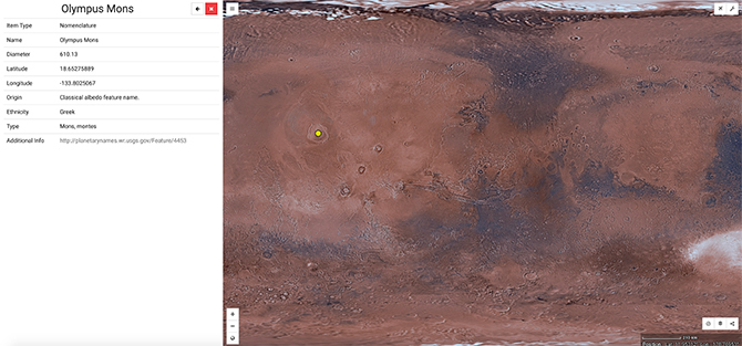 Mars Trek Térkép