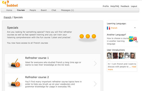 Babbel: Interaktív eszköz a kezdő nyelvészek felfrissítéséhez
