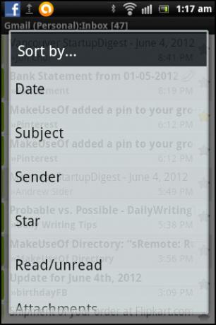 android e-mail kliens