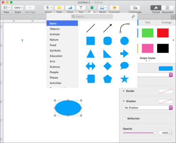 Helyezze be a Shape oldalt az Mac rendszeren