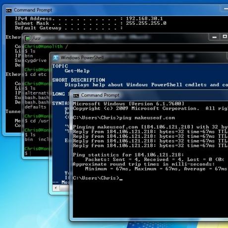 Windows 7 konzol