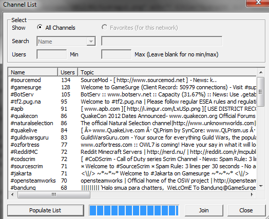 irc chat szoftver