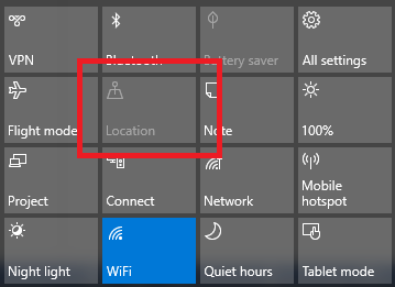 Windows 10 helymeghatározó szolgáltatások gyors művelet