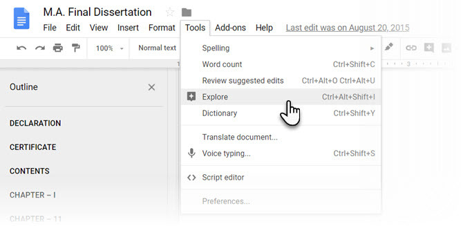 Google Docs Fedezze fel