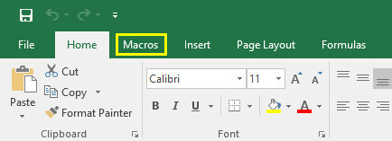 excel makrók fül