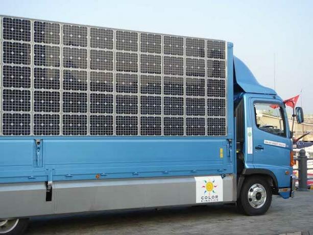 napenergia-teherautó