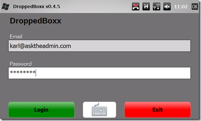 DroppedBoxx - a Windows Mobile db7 nem hivatalos Dropbox kliense