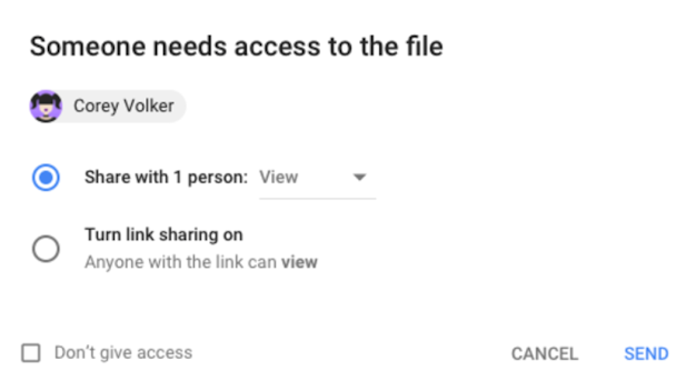 A Google Drive hozzáférés-ellenőrzője a G Suite alkalmazásban