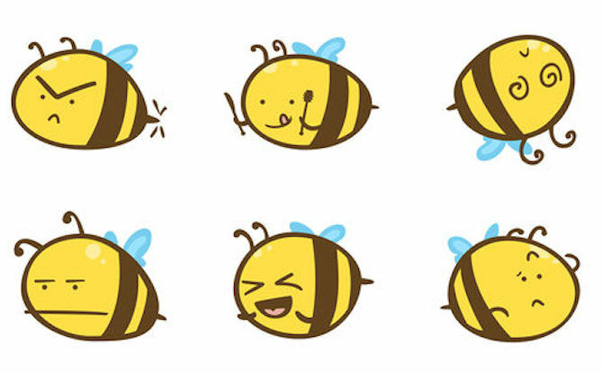 Buzz Bees iMessage matrica csomag