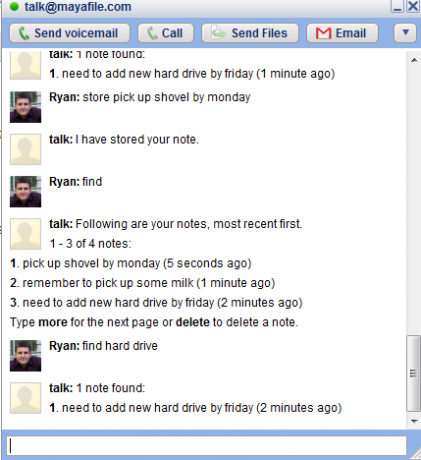 google talk chat botok