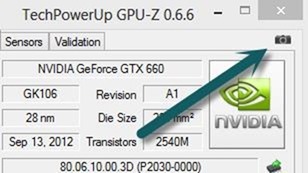 gpu z ablakok