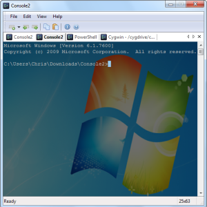 Windows 7 konzol