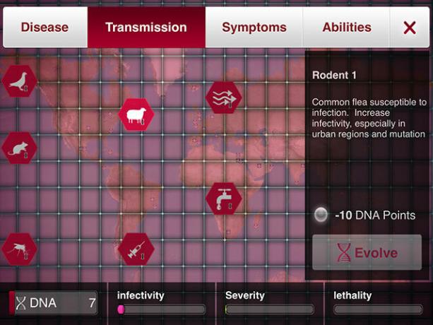 Válasszon betegséget és törölje el az emberiséget a Plague Inc.-ben átvitel