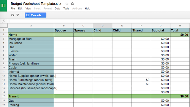 családi költségvetés-táblázatkezelő-excel-simple-starter