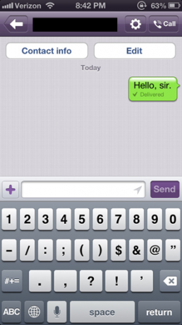 Viber ingyenes sms app