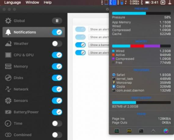 istat-menus-Mac menüsor alkalmazások