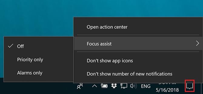 Hogyan használjuk a Windows Focus Assist (korábban csendes órákat) Focus Assist 2