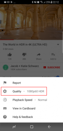 A Google elindítja a YouTube nagy HDR-bevezetését az Android mobilalkalmazáshoz, a YouTube 1080pHDR alkalmazásához