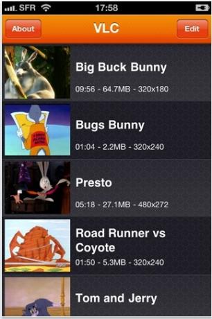 A VLC Media Player már elérhető az összes iOS eszközön, 1 vlc lejátszó képernyőképe