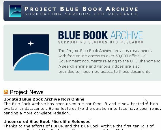 A 8 legjobb webhely, ahol megtalálhatja a legújabb UFO-észleléseket bluebook1