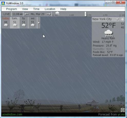 YoWIndow - Igazán hűvös időjárási alkalmazás virtuális időjárás-kijelzővel yowindow5