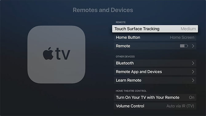 Az Apple TV távoli beállításai