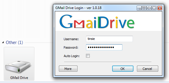 gmail meghajtó Windows 7