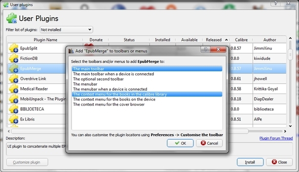Caliber: Hands-Down, a legjobb eBook Manager-hez elérhető Caliber Plugins Add Options