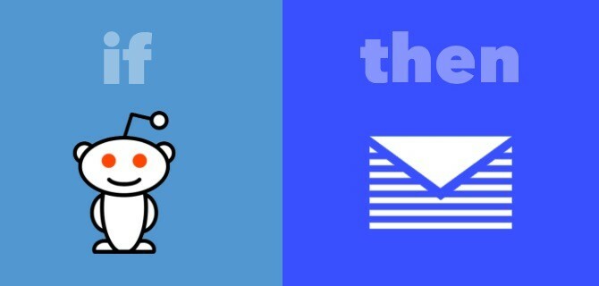 Reddit e-mailben IFTTT recept