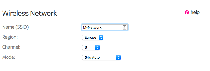 Vezeték nélküli router beállításainak hálózati SSID csatorna módja