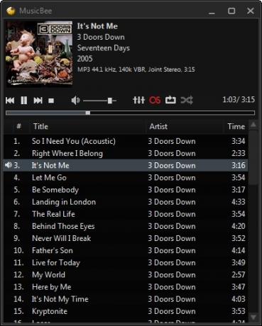 MusicBee: Az erőteljes, mégis egyszerű, multifunkciós készülékkezelő [Windows] MusicBee kompakt lejátszó nézet
