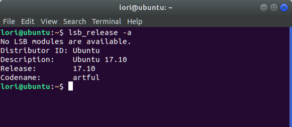 Ellenőrizze az Ubuntu verzióját