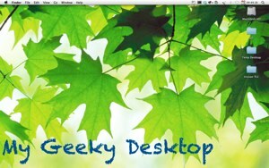 GeekTool - Rendszerinformációk megjelenítése a Mac rendszeren a Stílusú 00 asztali képernyőképen