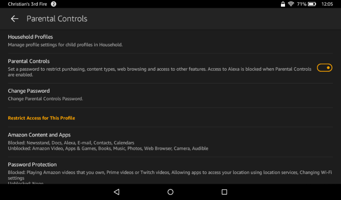 Az Ön nem hivatalos Amazon Fire Tablet kézikönyve muo android amazonfireguide parentalcontrols1