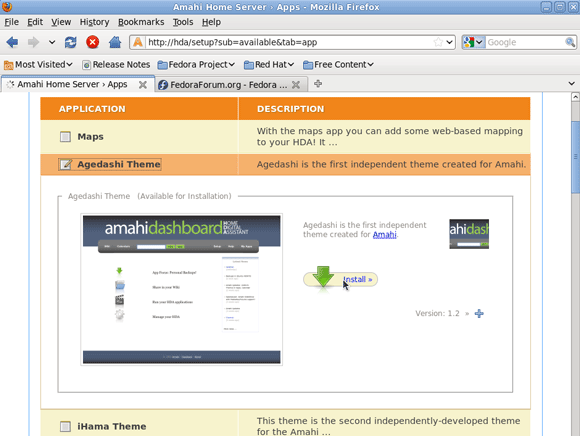 Amahi otthoni kiszolgáló beállítása - Meghajtó hozzáadása a szerverhez [Linux] 2 telepítse az agedashi téma telepítését