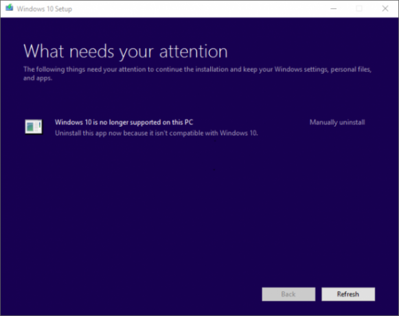 a Windows 10 már nem támogatott