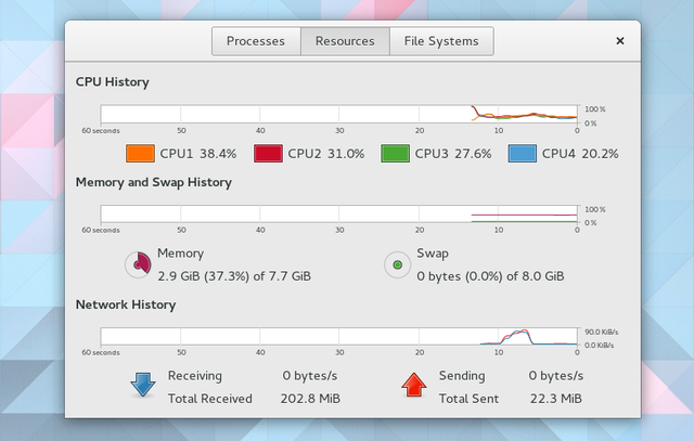 LinuxTaskManager-GNOME-System-Monitor