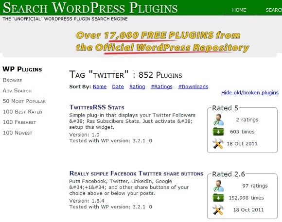 wordpress plugins keresése