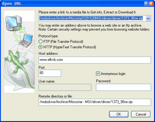Csak a szükséges fájlok megragadása az Online Zip File (Win) loadcout2 fájlból