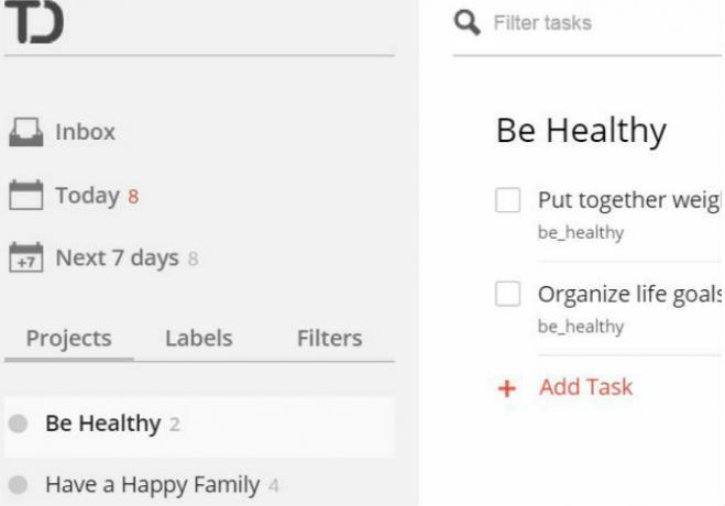 ToDoist telepítési példa