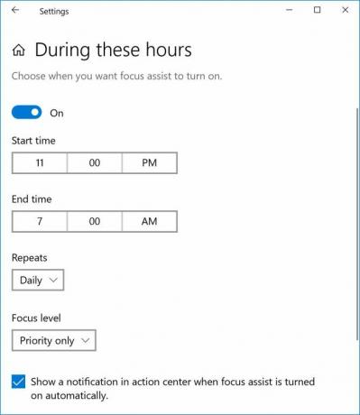 A Windows Focus Assist (korábban csendes órák) fókuszsegéd órák használata e1526497923575