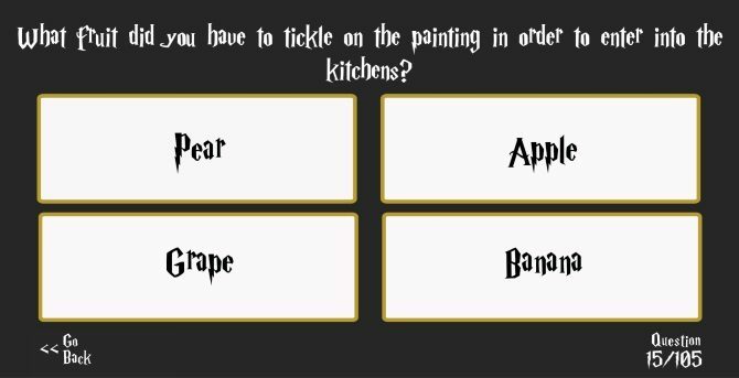 Végső Harry Potter trivia app