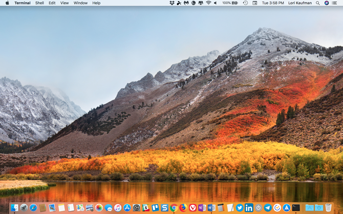 A Mac asztalon elrejtett ikonok