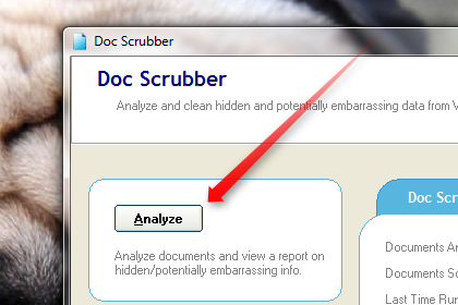A metaadatok súrolása a Word dokumentumokból [Windows] docscrubber elemzés