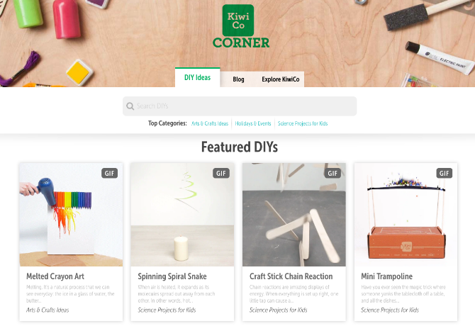 A Kiwi Co DIY blogja kiváló projektekkel rendelkezik a tizenévesek számára