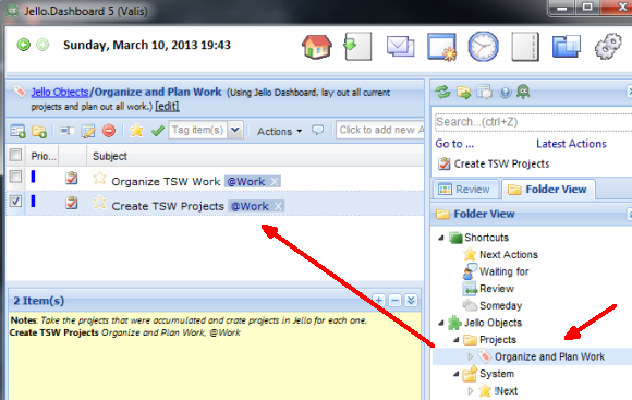 A Microsoft Outlook átalakítása GTD szervezővé a Jello Irányítópult jello műszerfalán14