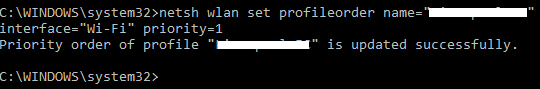 A Wi-Fi hálózati prioritások átrendezése a Windows 10 wifi cmd-ben történő áthelyezéskor