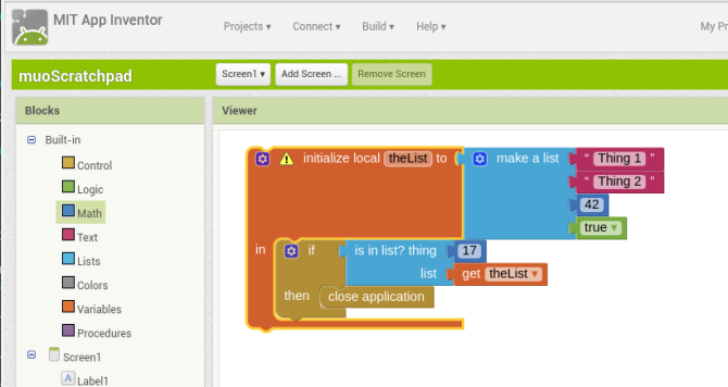 Android létrehozása appinventor allblocks