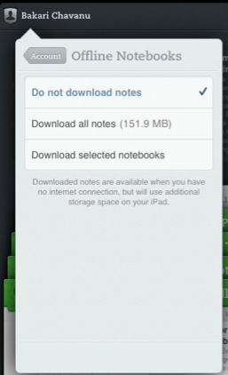 evernote iphone alkalmazás